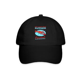 Flusskrebs Edelkrebs Meeresfrüchte Geschenk - Baseballkappe - Schwarz/Schwarz - Vorne