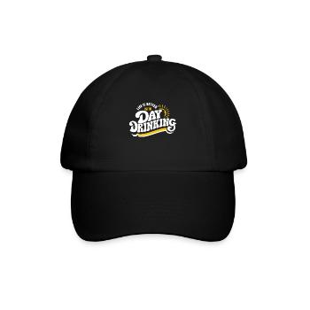 La vie est meilleure avec Day Drinking Funny Alcohol - Casquette classique - noir/noir - Devant