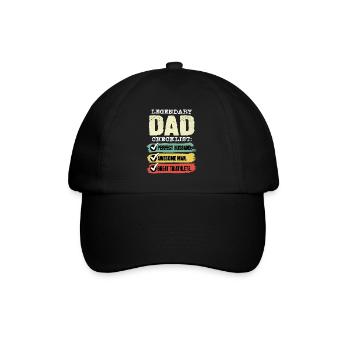 Papa Triathlète Fête des Pères - Casquette classique - noir/noir - Devant