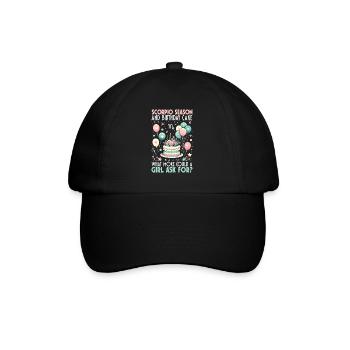 Joyeux anniversaire, Fête de Noël, - Casquette classique - noir/noir - Devant