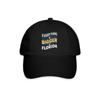 Florida USA Amerika Saat - Baseballkappe - Schwarz/Schwarz - Vorne