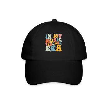 Music Teacher Music School Musician Musical - Baseball Cap - black/black - Front
