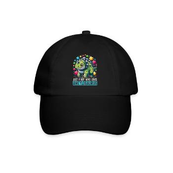 Dinosaur Lover Dino Ankylosaurus - Baseball Cap - black/black - Front
