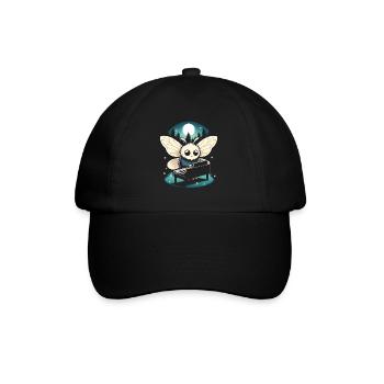Mothman Point Pleasant Piano Player Cryptid - Baseball Cap - black/black - Front