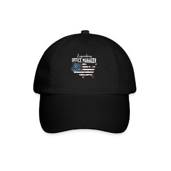 Büro Manager US - Baseballkappe - Schwarz/Schwarz - Vorne