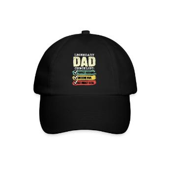 Dad Whiskey Drinker Father's Day - Baseball Cap - black/black - Front