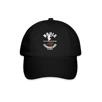 Boule löst meine Probleme - Schoko Spruch - Baseballkappe - Schwarz/Schwarz - Vorne