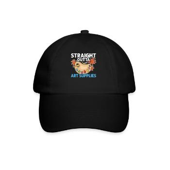 Kunststudent Künstlerisch Kunst - Baseballkappe - Schwarz/Schwarz - Vorne