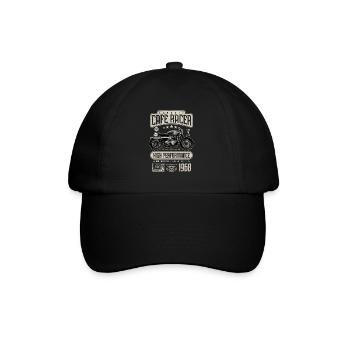 Cafe Racer Motorcycle Birthday Biker Born 1968 - Baseball Cap - black/black - Front