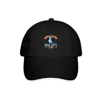 Ich liebe meinen Blauhäher - Baseballkappe - Schwarz/Schwarz - Vorne