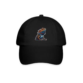 Bartagame Bartagamen Bearded Dragon - Baseball Cap - black/black - Front