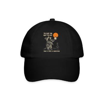 Cute Raccoon Raccoon Nature Baby Raccoon Forest - Baseball Cap - black/black - Front
