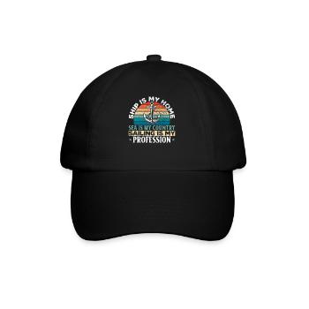 Sailor Ship Profession Seaman Sea Sailing - Baseball Cap - black/black - Front