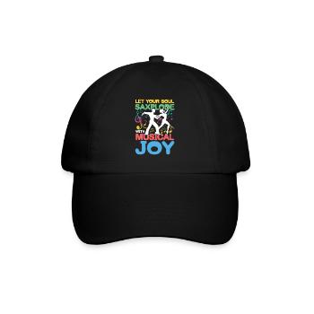 Let Your Soul Saxplode With Musical Joy - Baseballkappe - Schwarz/Schwarz - Vorne