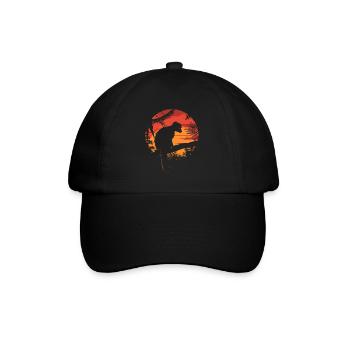 Lémurien Lémurien catta Lémur de Madagascar - Casquette classique - noir/noir - Devant