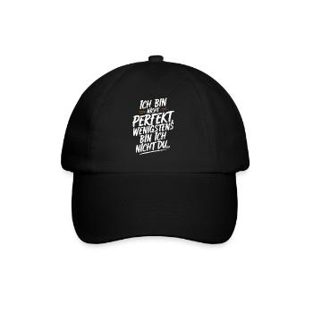 Sarcasme Ironie Drôle Paroles sarcastiques - Casquette classique - noir/noir - Devant