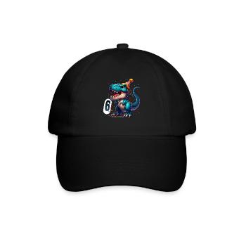 T Rex Dinosaure 6ème Anniversaire Enfants Anniversaire - Casquette classique - noir/noir - Devant