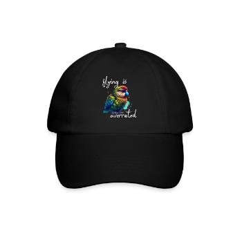 Funny Night Parrot Sayings - Baseball Cap - black/black - Front