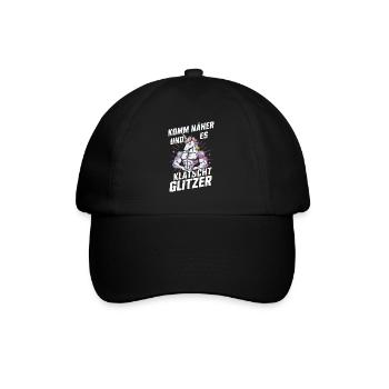 Unicorn Unicorns Mythical Creatures Mystical - Baseball Cap - black/black - Front