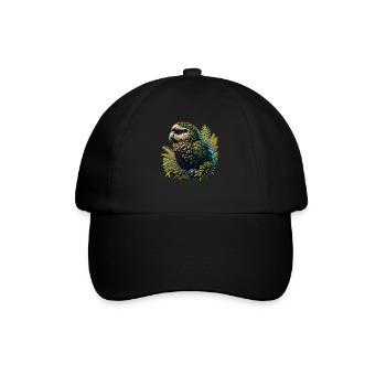 Kakapo - Baseball Cap - black/black - Front
