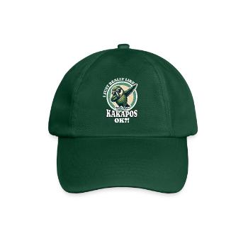 I Love Night Parrot Saying - Baseball Cap - bottle green - Front