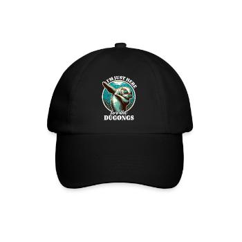 Funny Manatee Sayings - Baseball Cap - black/black - Front