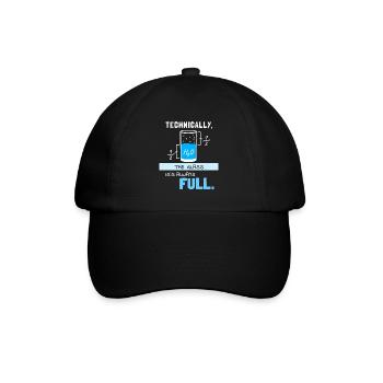 Chemiker Chemie Humor Lustige Sprüche Wasser Glas - Baseballkappe - Schwarz/Schwarz - Vorne