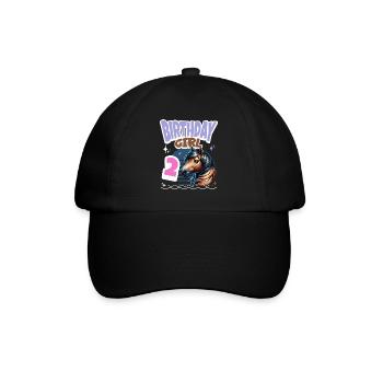 Cheval 2ème Anniversaire Fille Enfants - Casquette classique - noir/noir - Devant