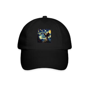 Monkey Eagle Starry Night - Baseball Cap - black/black - Front
