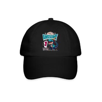 T Rex Dinosaure 1er Anniversaire Enfants Anniversaire - Casquette classique - noir/noir - Devant