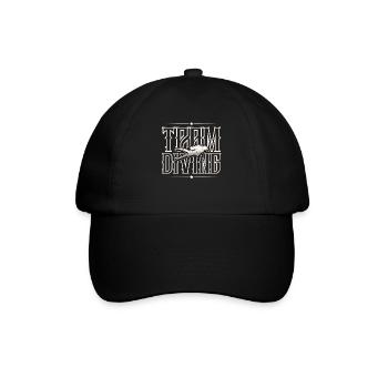Taucher Tauchen - Baseballkappe - Schwarz/Schwarz - Vorne