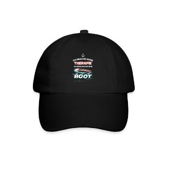 Ich Muss Nur Auf Mein Boot für einen - Baseballkappe - Schwarz/Schwarz - Vorne