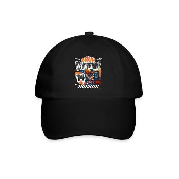 14e anniversaire de basket-ball - Casquette classique - noir/noir - Devant
