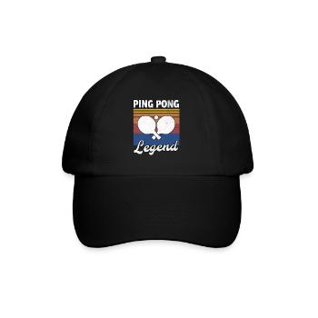 Légende du Ping Pong Hommes - Casquette classique - noir/noir - Devant