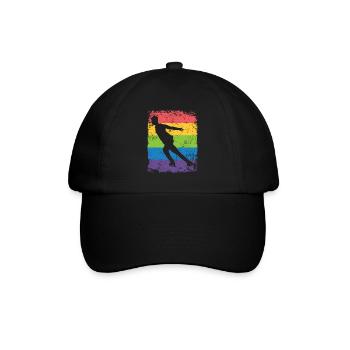 Figure Skating Figure Skating Ice Skating - Baseball Cap - black/black - Front