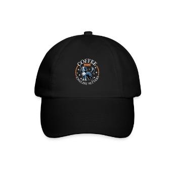 Coffee and English Setter - Baseball Cap - black/black - Front