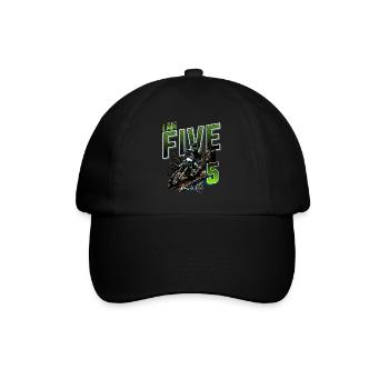Motocross 5th Birthday - Baseball Cap - black/black - Front