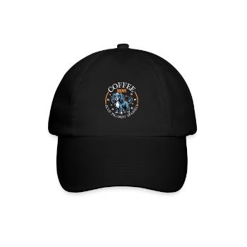 Coffee and Epagneul Bleu de Picardy - Baseball Cap - black/black - Front