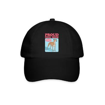 Whippet Mom Petit lévrier anglais Cadeau - Casquette classique - noir/noir - Devant