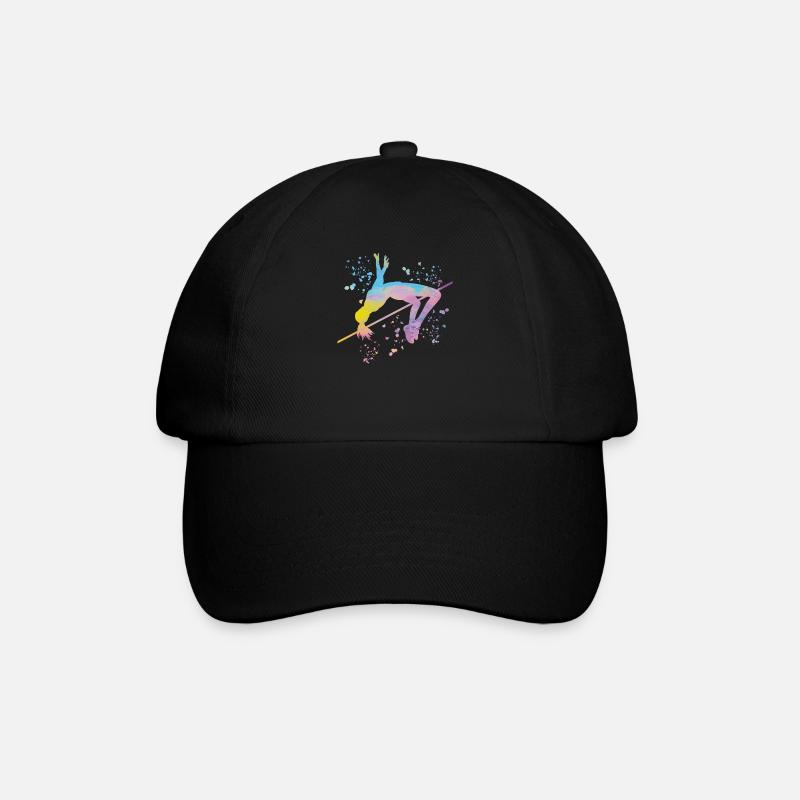 Hochspringer Wasserfarben Hochsprung - Baseballkappe - Schwarz/Schwarz