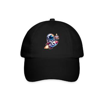 Astronaut Birthday - Baseball Cap - black/black - Front