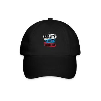 La gravité n’est qu’une suggestion – Parapente - Casquette classique - noir/noir - Devant