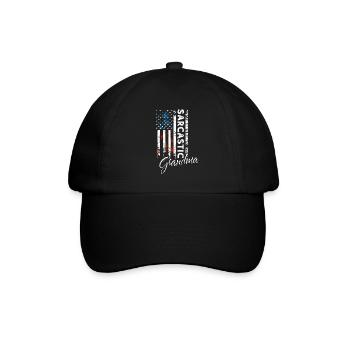 Sarcastic granny - Baseball Cap - black/black - Front