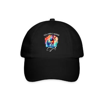 Icelandic Horse Girl Icelander - Baseball Cap - black/black - Front