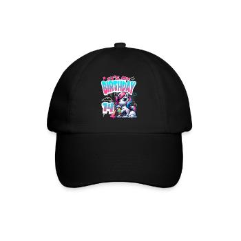 14th Birthday Unicorn Graffiti Girl - Baseball Cap - black/black - Front