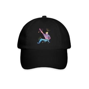 Boulderer Colorsplash Boulder Bouldering - Baseball Cap - black/black - Front