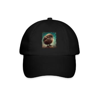 Kiwi Bird Kiwi Vogel - Baseballkappe - Schwarz/Schwarz - Vorne