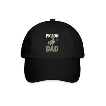 Pigeons Dad Lover Humorous Motif - Baseball Cap - black/black - Front
