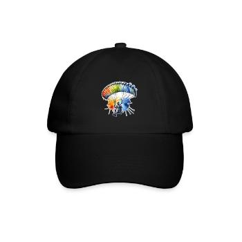 Paragliding - Baseballkappe - Schwarz/Schwarz - Vorne
