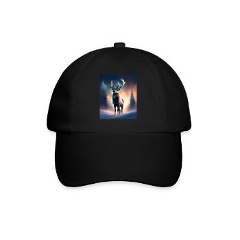 Renne majestueux - Casquette classique - noir/noir - Devant